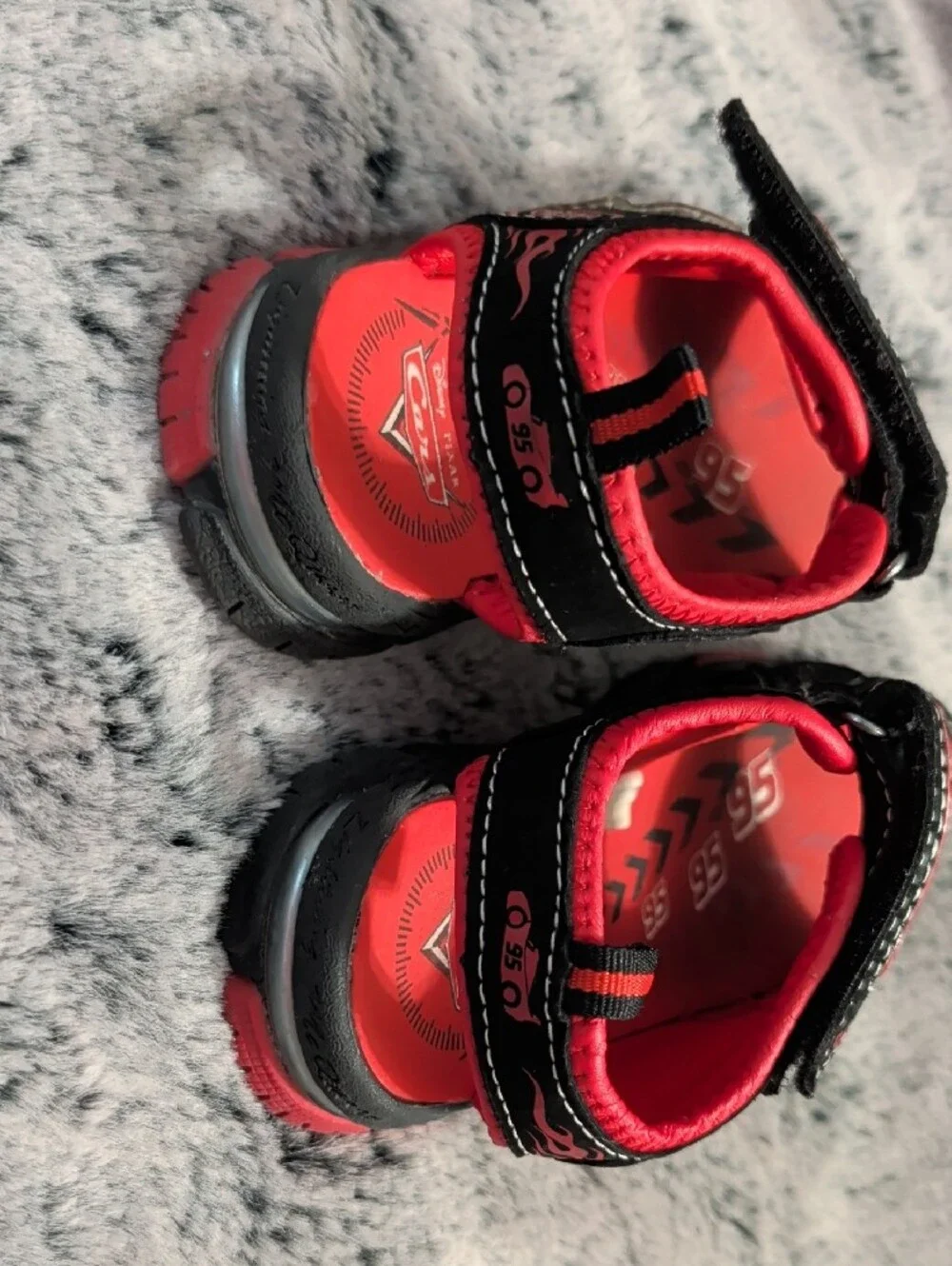 Disney McQueen Kids Racing Sandals - Red and Black  - Light Up